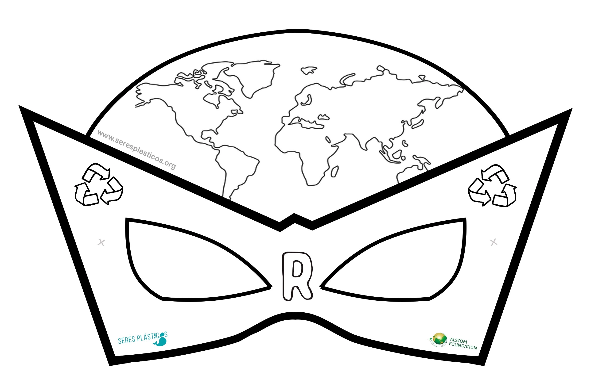 Antifaz superhéroe ambiental